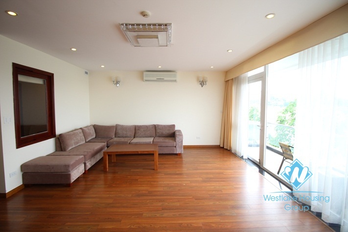 Three bedroom apartment for rent with beautiful lake view in Tay Ho Hanoi